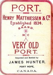 Hunter's Rye label