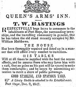 Port Hope Commercial Advertiser: 24 Jun 1848