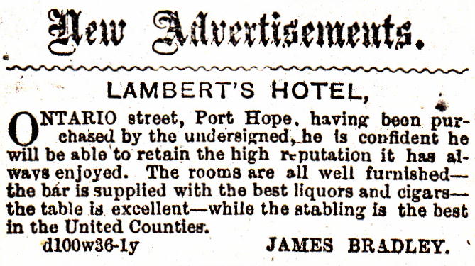 Lambert's Hotel 1880